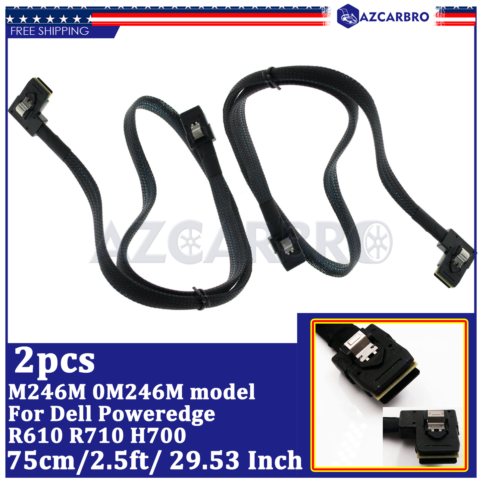 New SATA Cables M246M 0M246M model For Dell Poweredge R610 R710 H700 SAS-A SAS-B