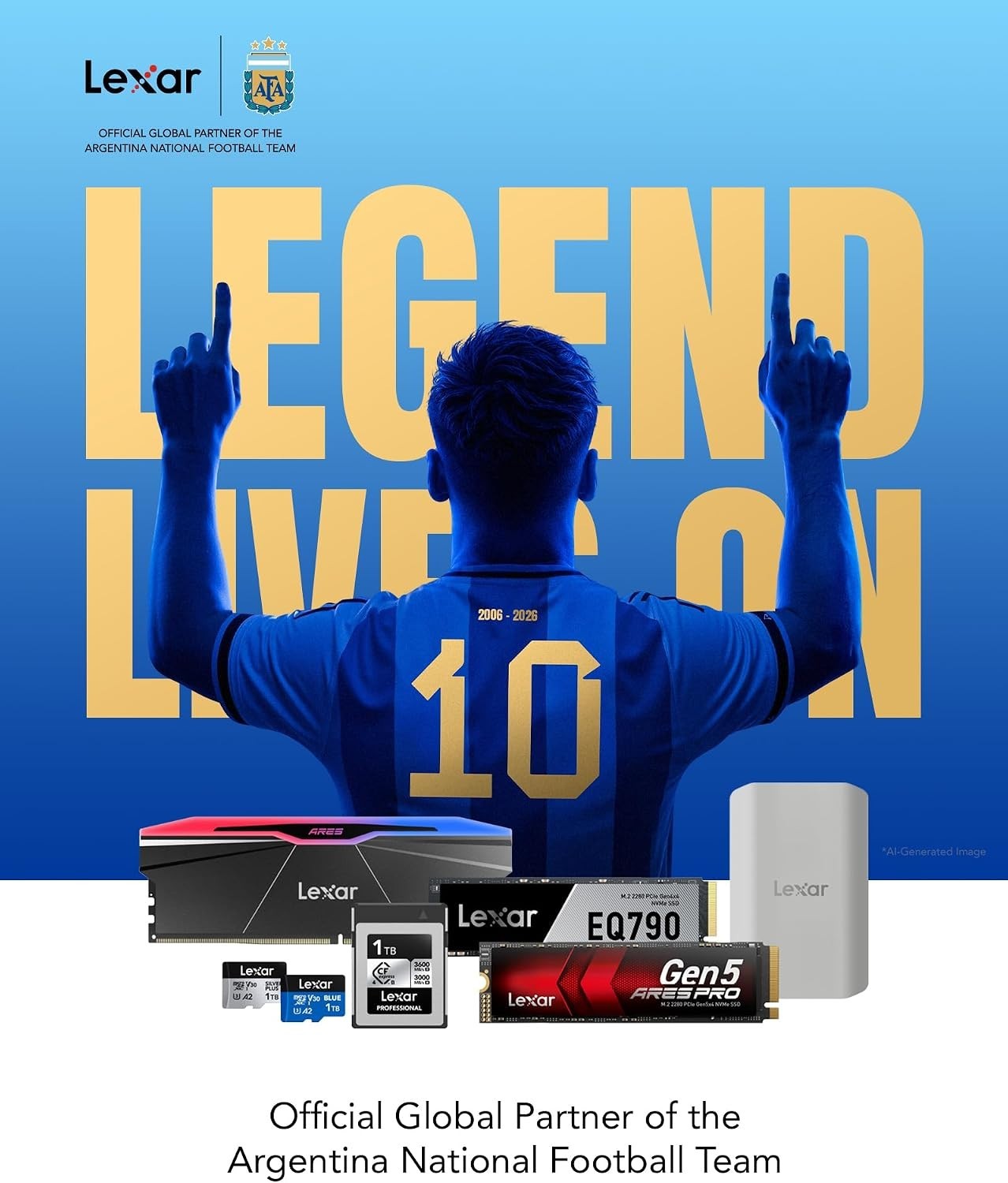 256GB Blue MicroSD Card with SD Adapter