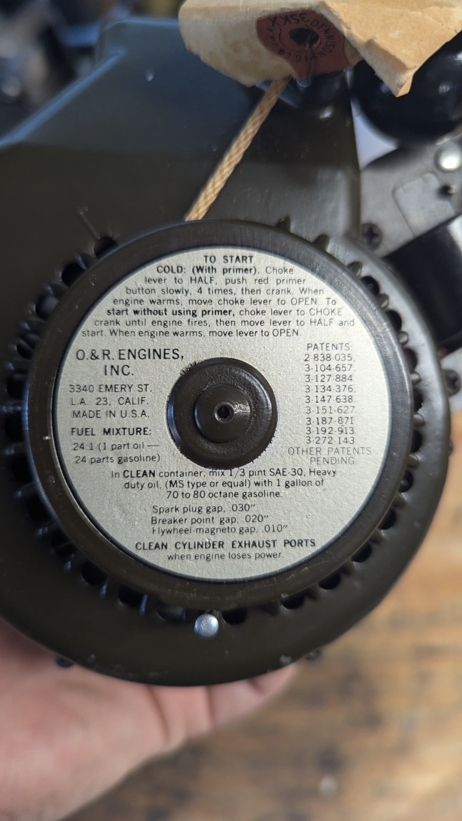 Ohlsson & Rice Vintage Engine