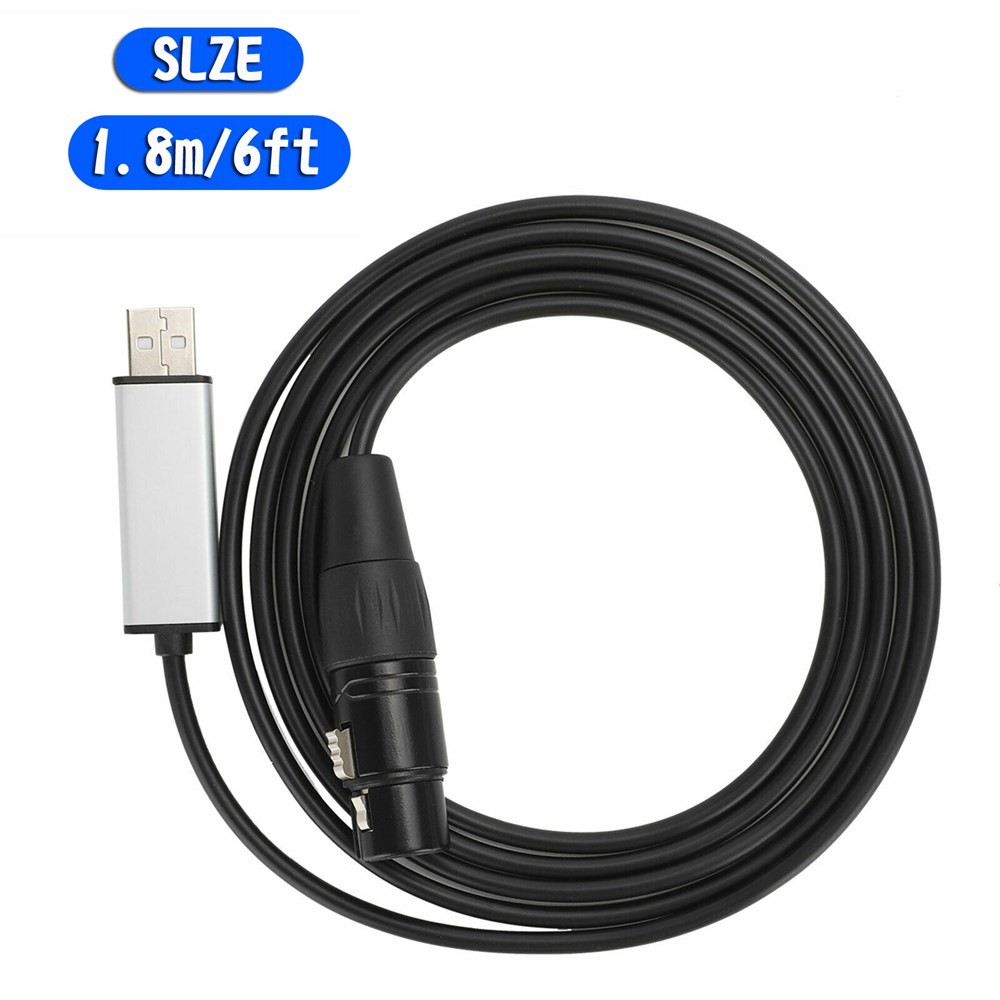 🌟USB to DMX Interface Adapter DMX512 Stage Light Controller Cable For Computer