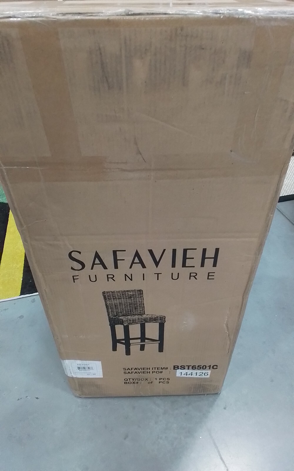 Safavieh TOBIE RATTAN COUNTER STOOL, Reduced Price 2172738939 BST6501C