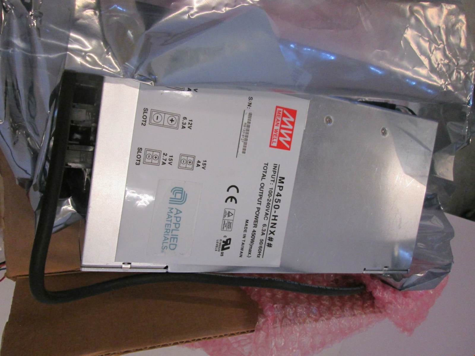 Semy Mypro Mean Well, MP450-HNX, Power Supply Assy w/ cords, New