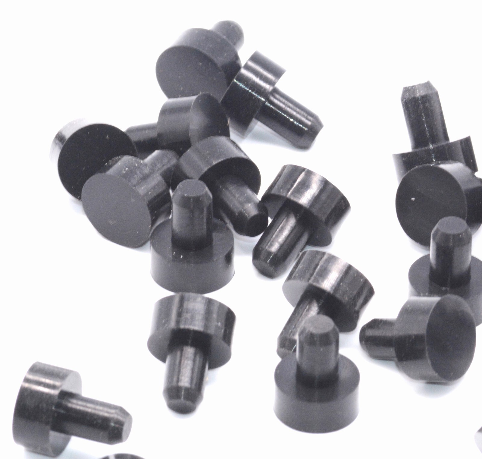 Push-In Rubber Panel Feet & Bumpers – Compression Stem, Choose Size for Racks