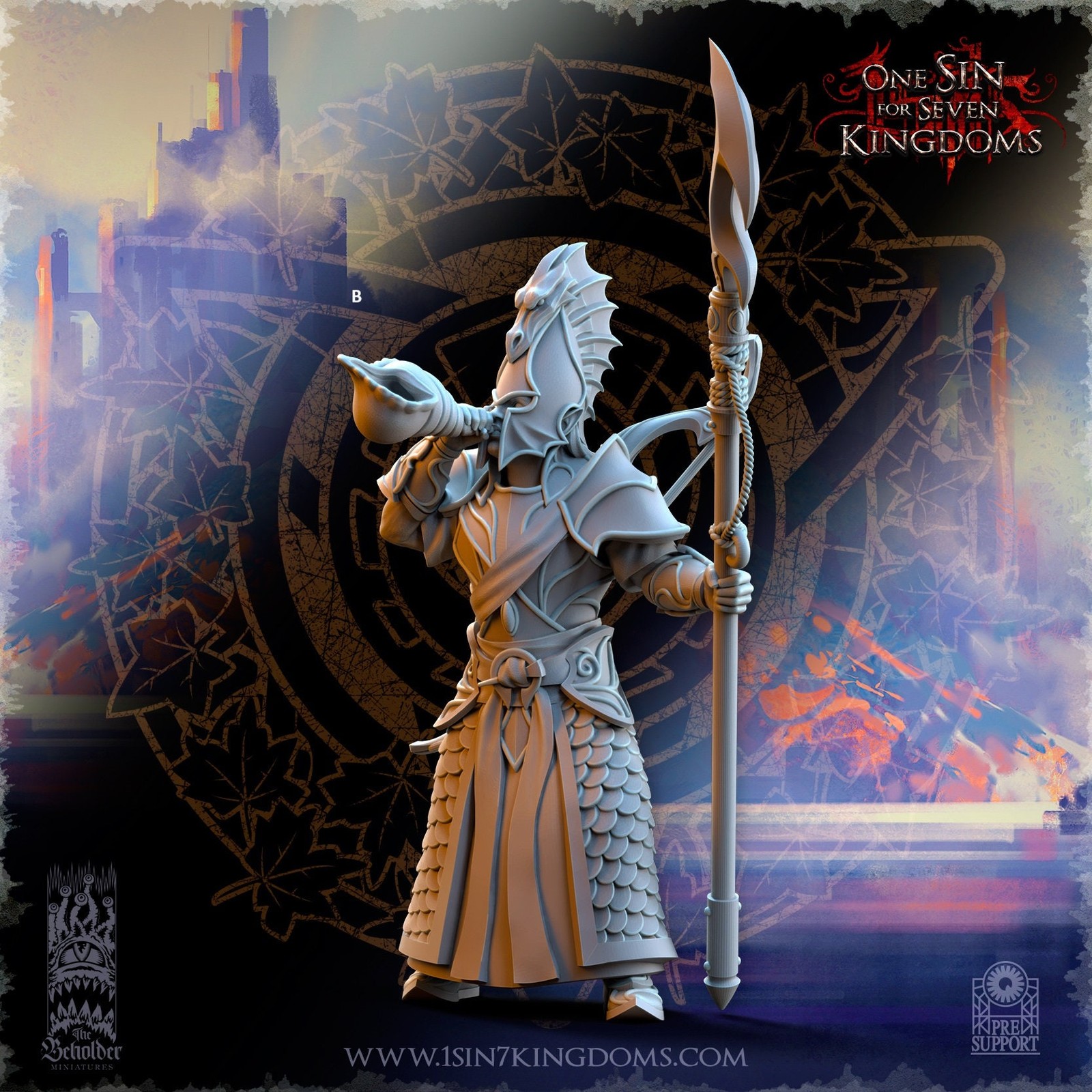 SilverMoor Elf Ilithien Command unit | The Beholder Miniatures
