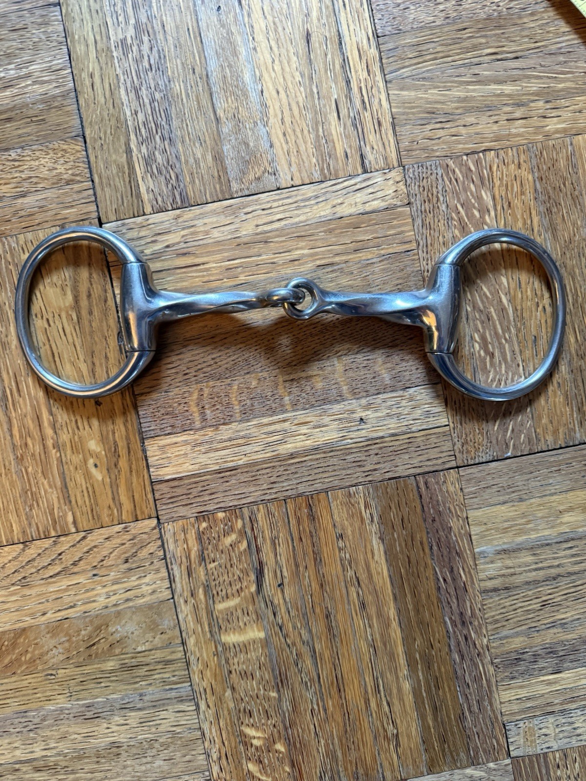 5 1/4" BT Crump Slow Twist Eggbutt Snaffle Bit