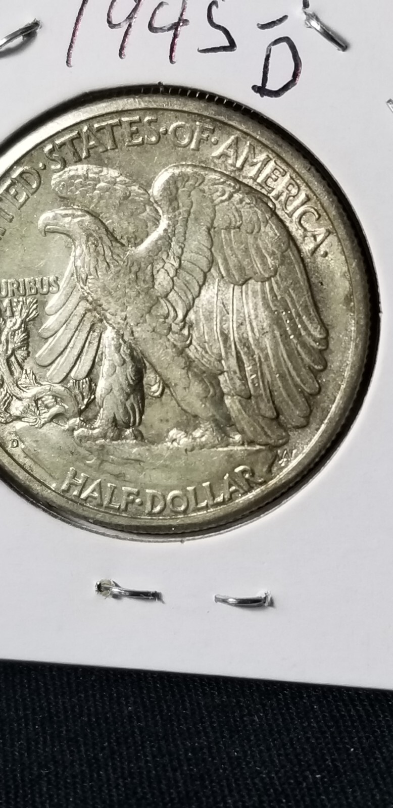 1945 -D 50C Walking Liberty Half Dollar BU