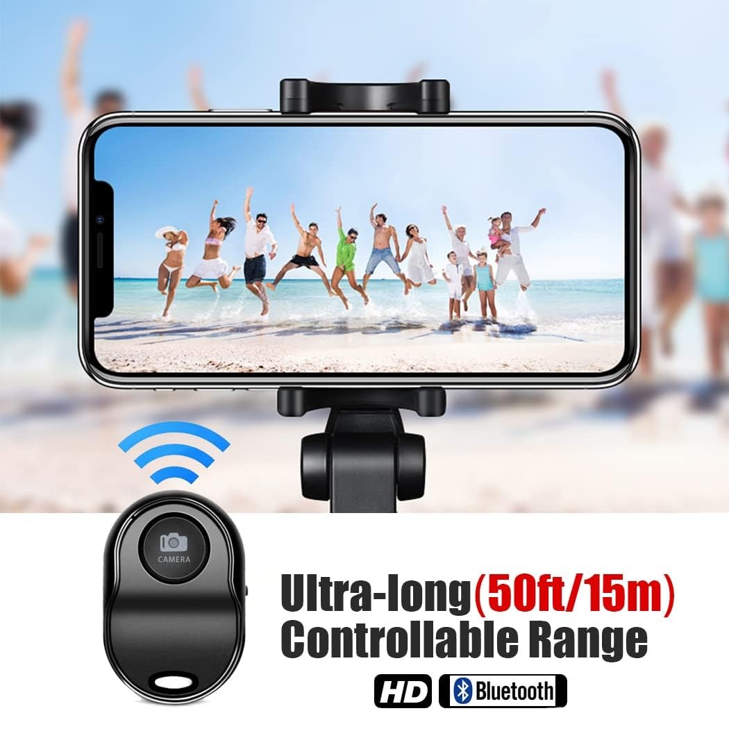 [Upgraded] Bluetooth 5.0 Remote Shutter for iPhone & Android Camera Wireless ...