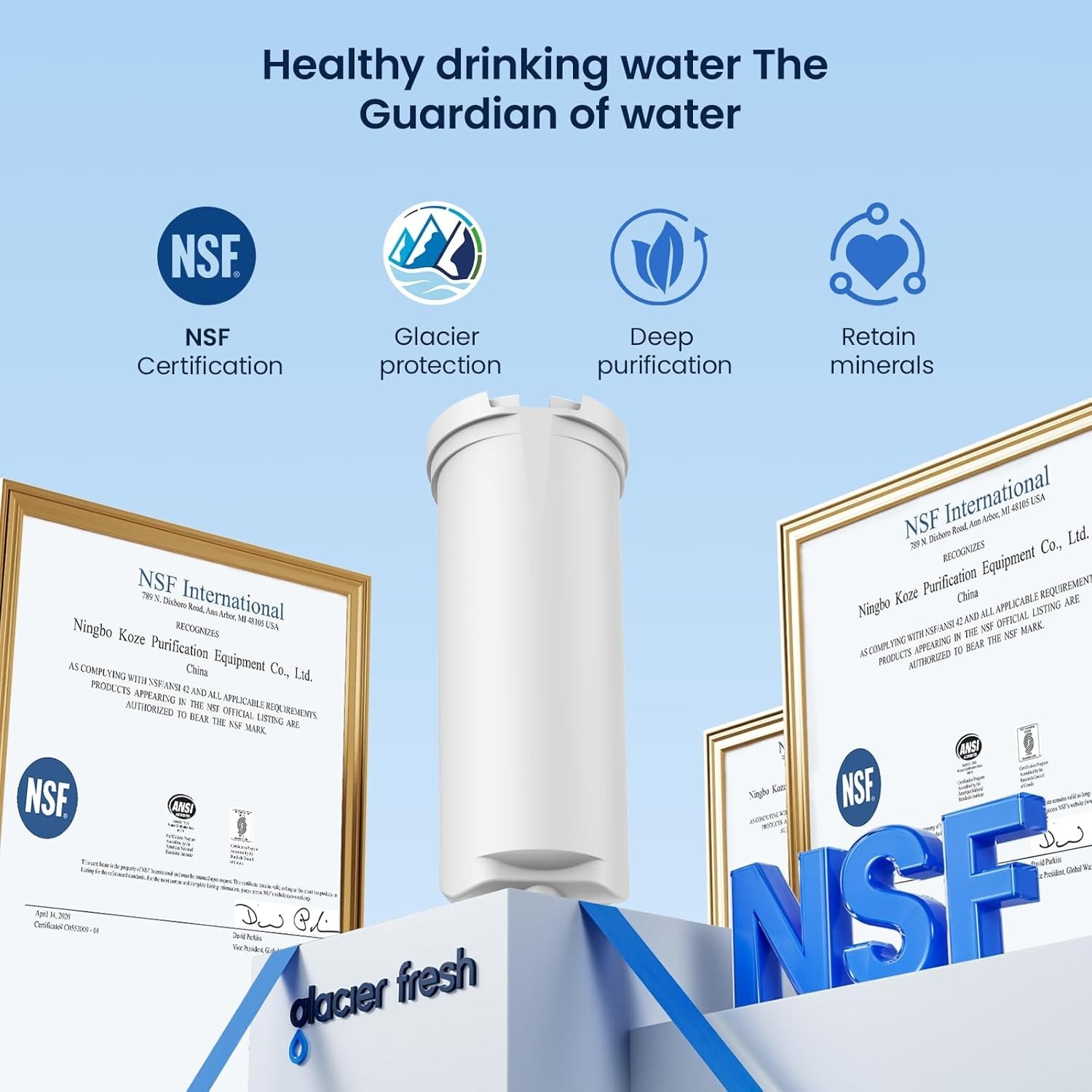 New Upgrades Replacement for GE Profile Opal Ice Maker Filter, NSF 42 Certifi...