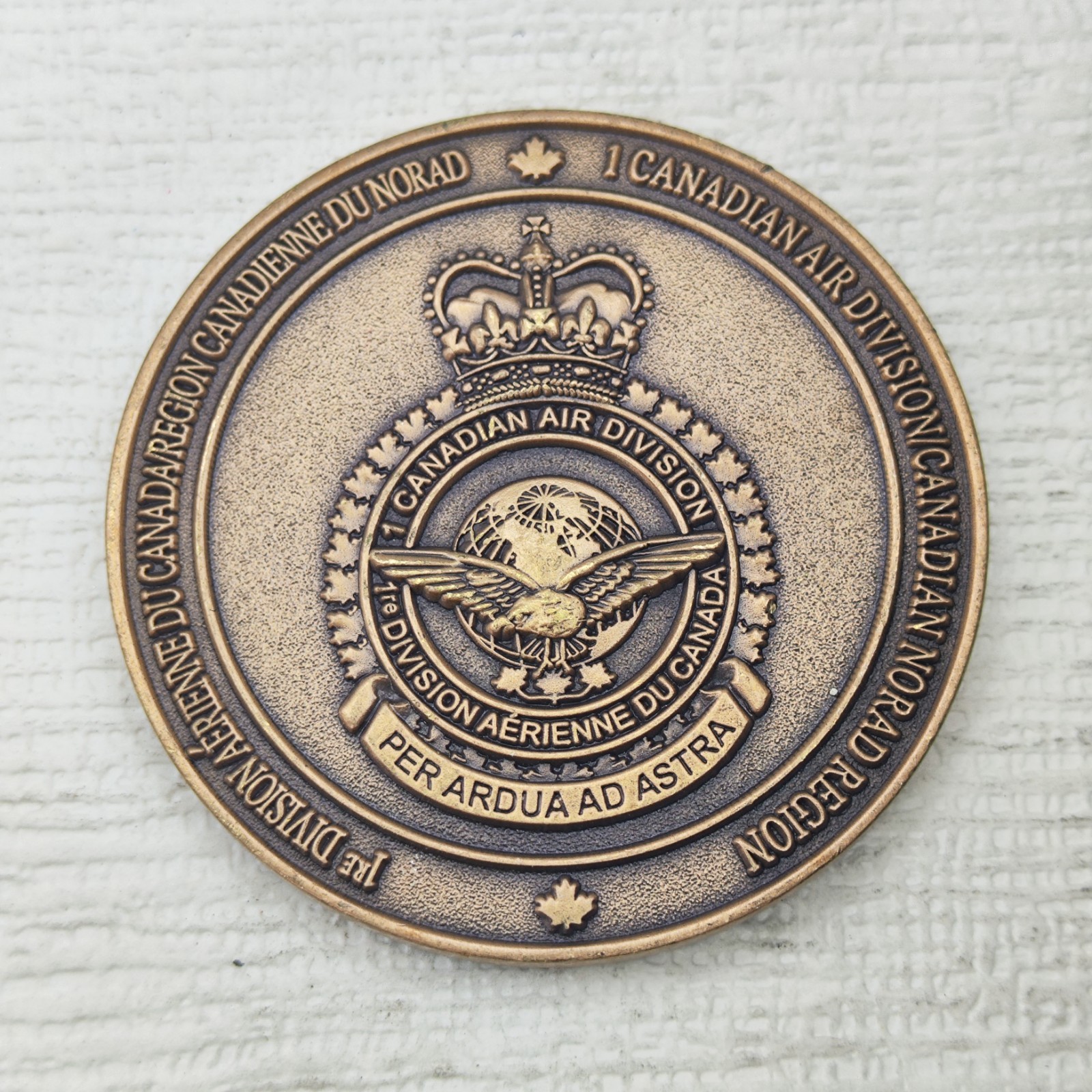 RCAF 1 Canadian Air Division NORAD Region Challenge Coin