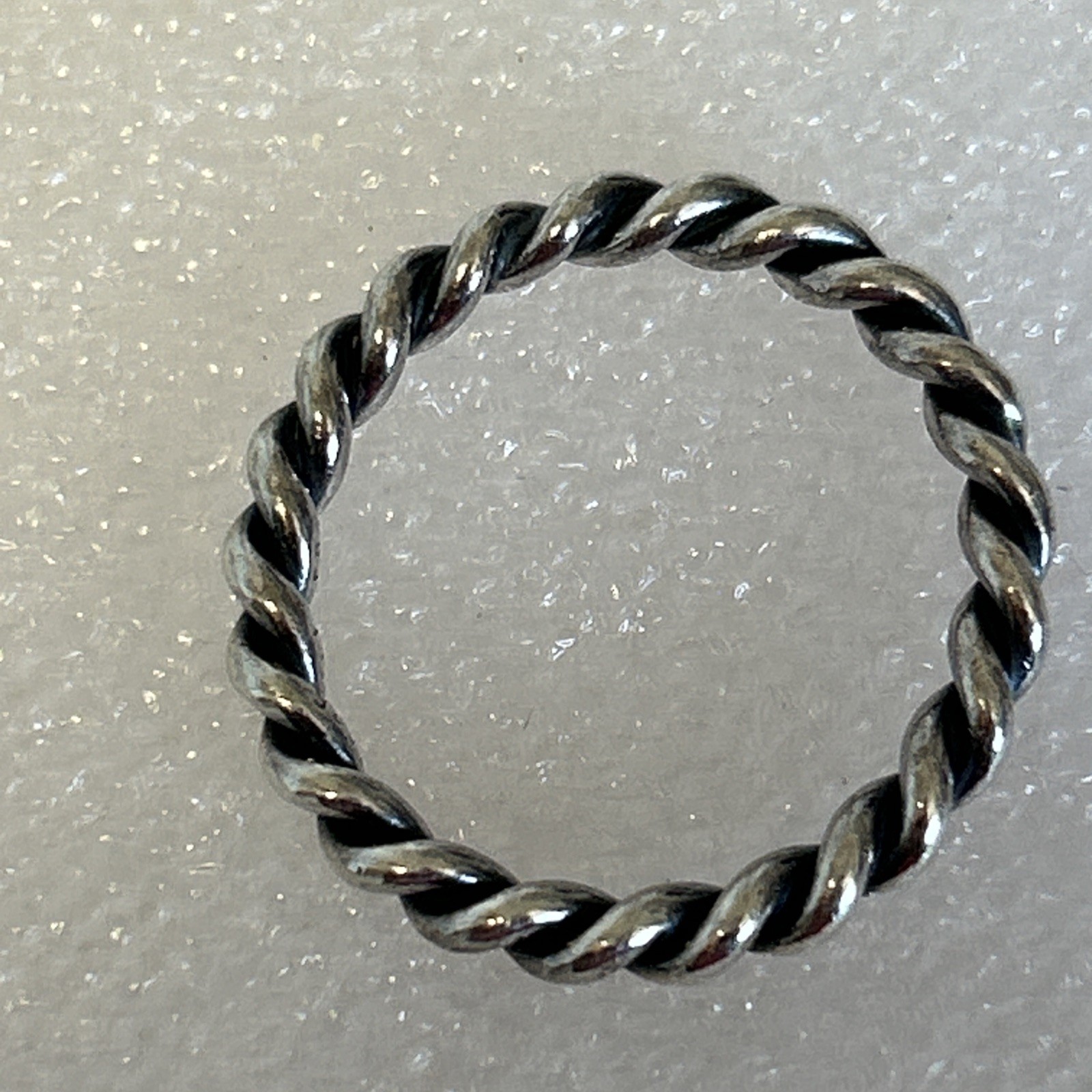 Authentic Pandora 🌟 Twisted Rope Band Ring 🌟 S925 ALE 🌟 Size 58 🌟 190602