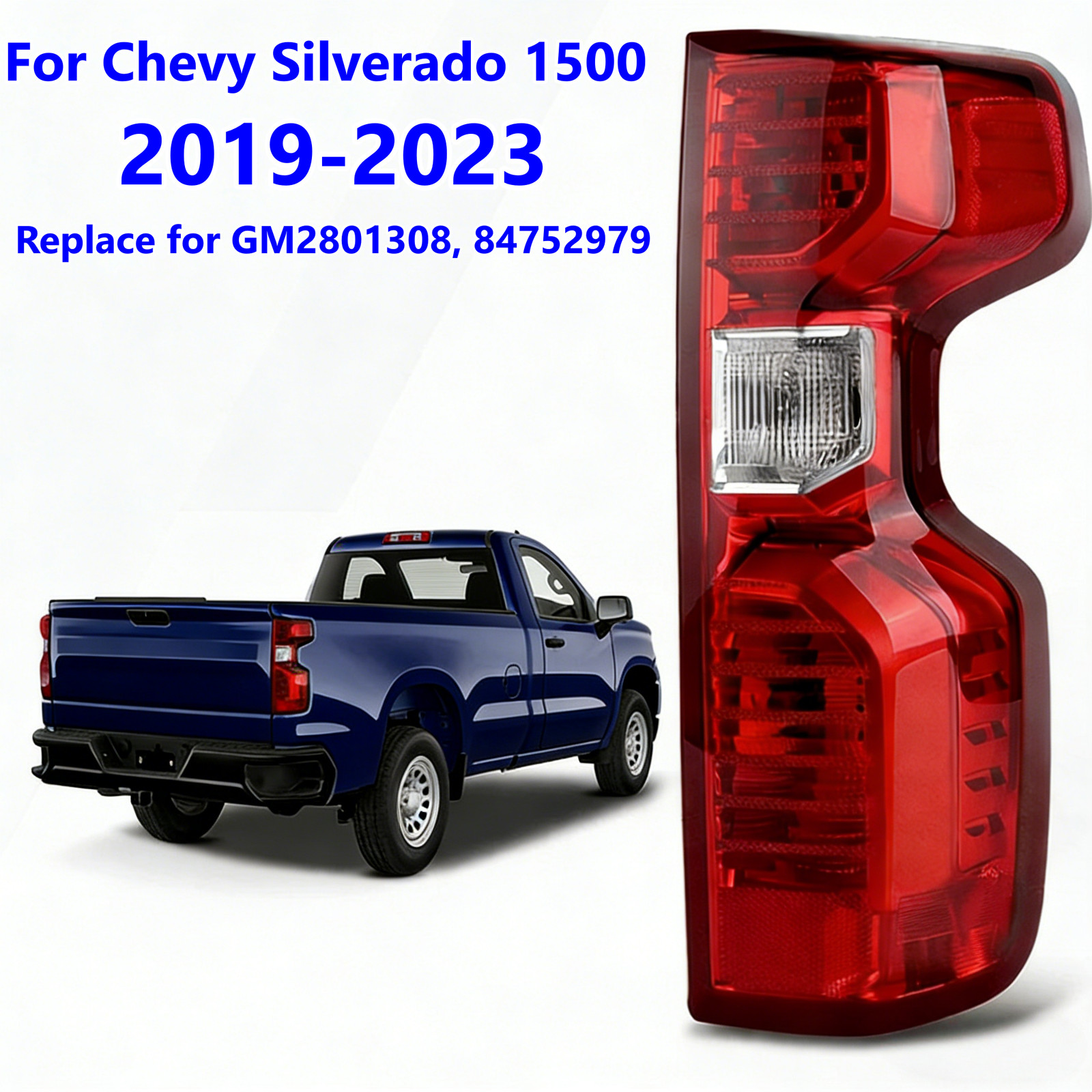Halogen Taillight Right Passenger W/Bulb For 2019-2026 Chevrolet Silverado 1500