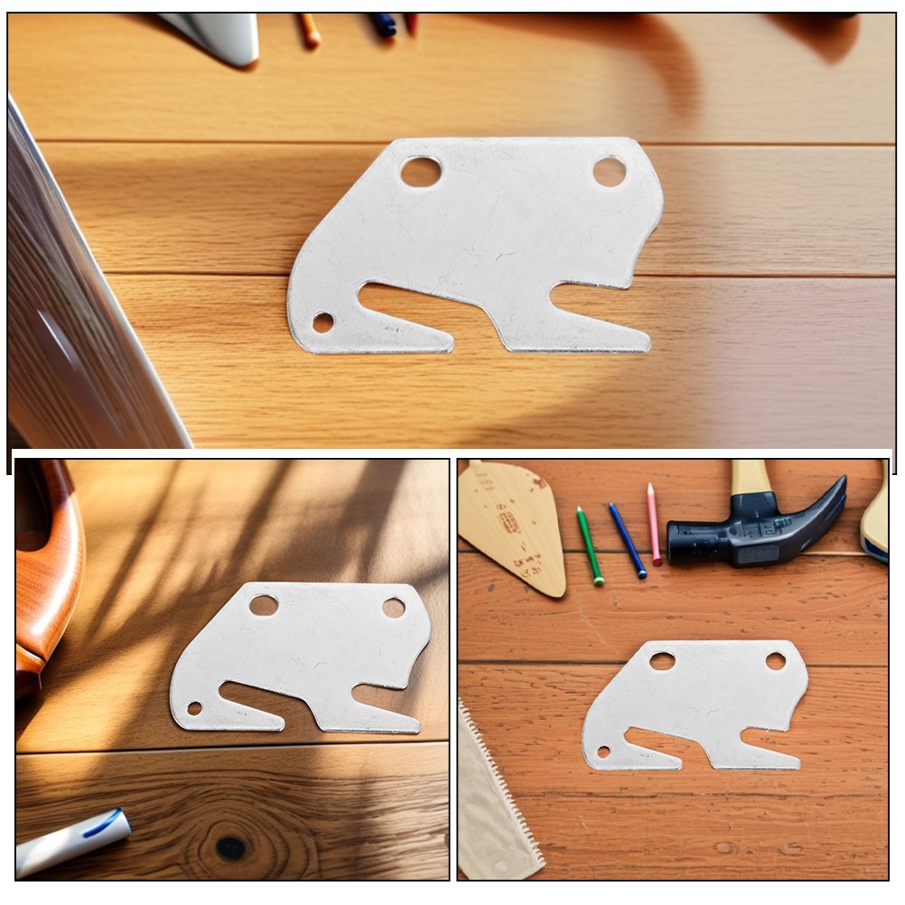 4Pcs Reliable Silver Bed Hardware Brackets for Universal Bed Frame Fixing