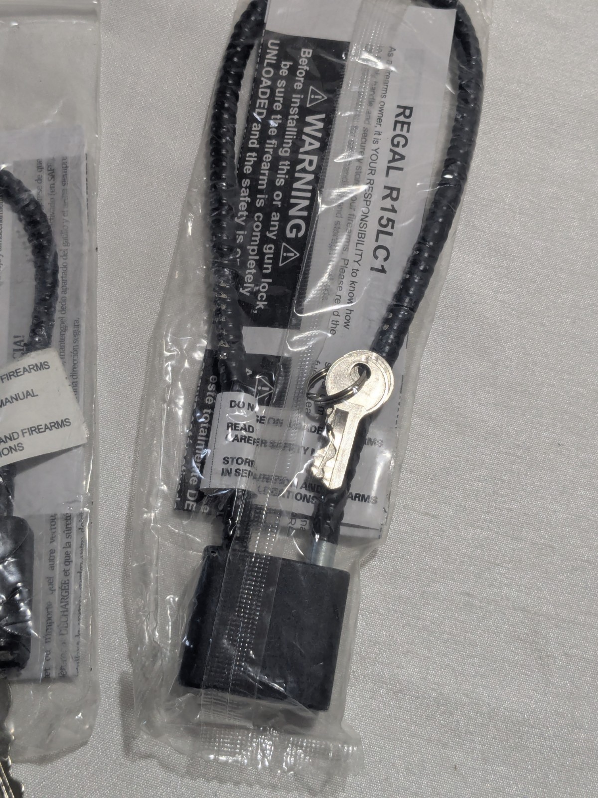 Gun Safety Cable Lock Set Of 3 Black