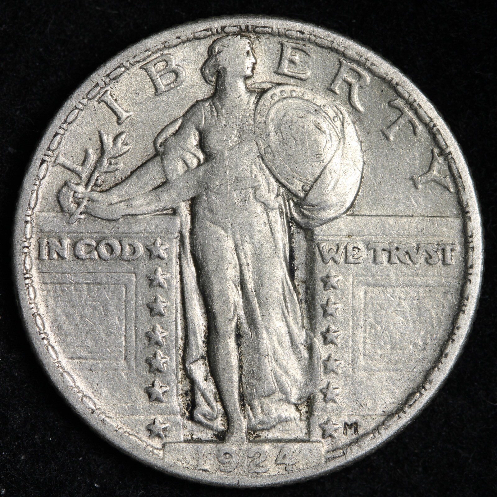 1924 Standing Liberty Silver Quarter CHOICE AU E240 TUHB