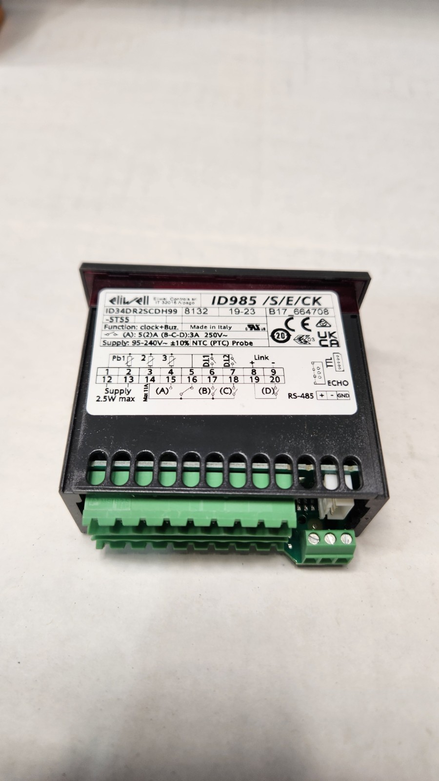 ELIWELL ID S E CK NTC digital stat controller id34dr2scdh99