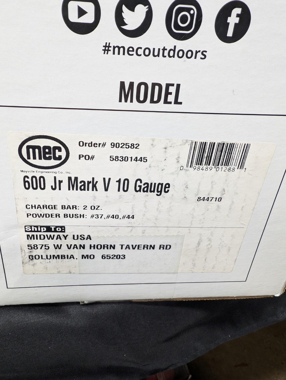Mec 600 JR MARK V Shotshell Reloader Single Stage 10 Gauge - 844710