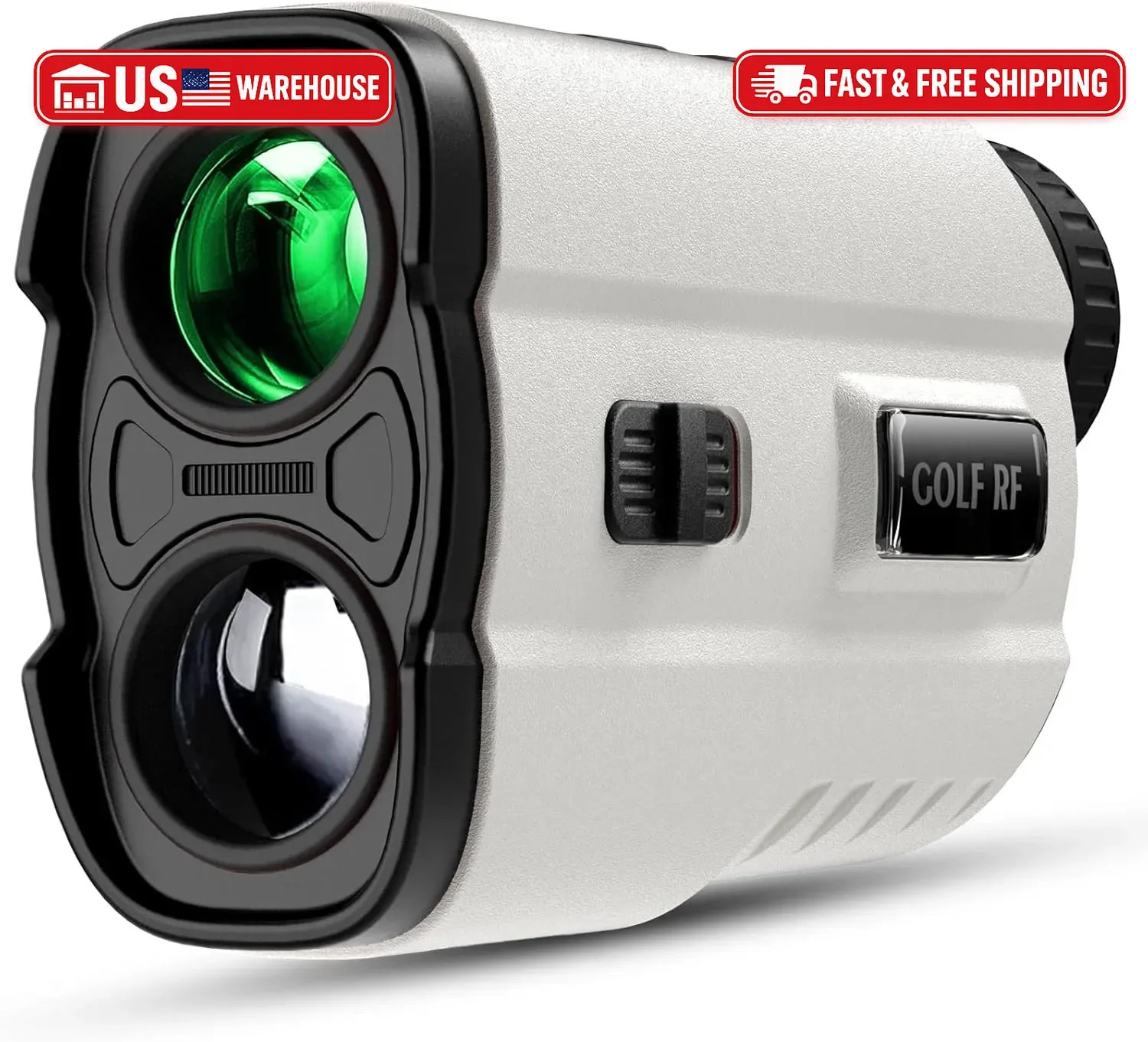 Golf Rangefinder with Slope, 1200 Yards Laser Range Finder with High-Precision F