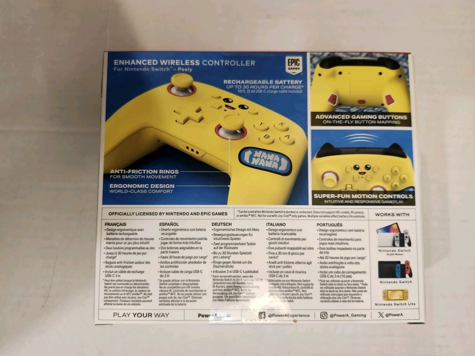 PowerA Peely FORTNITE Enhanced Wireless Controller for Nintendo Switch Switch 2