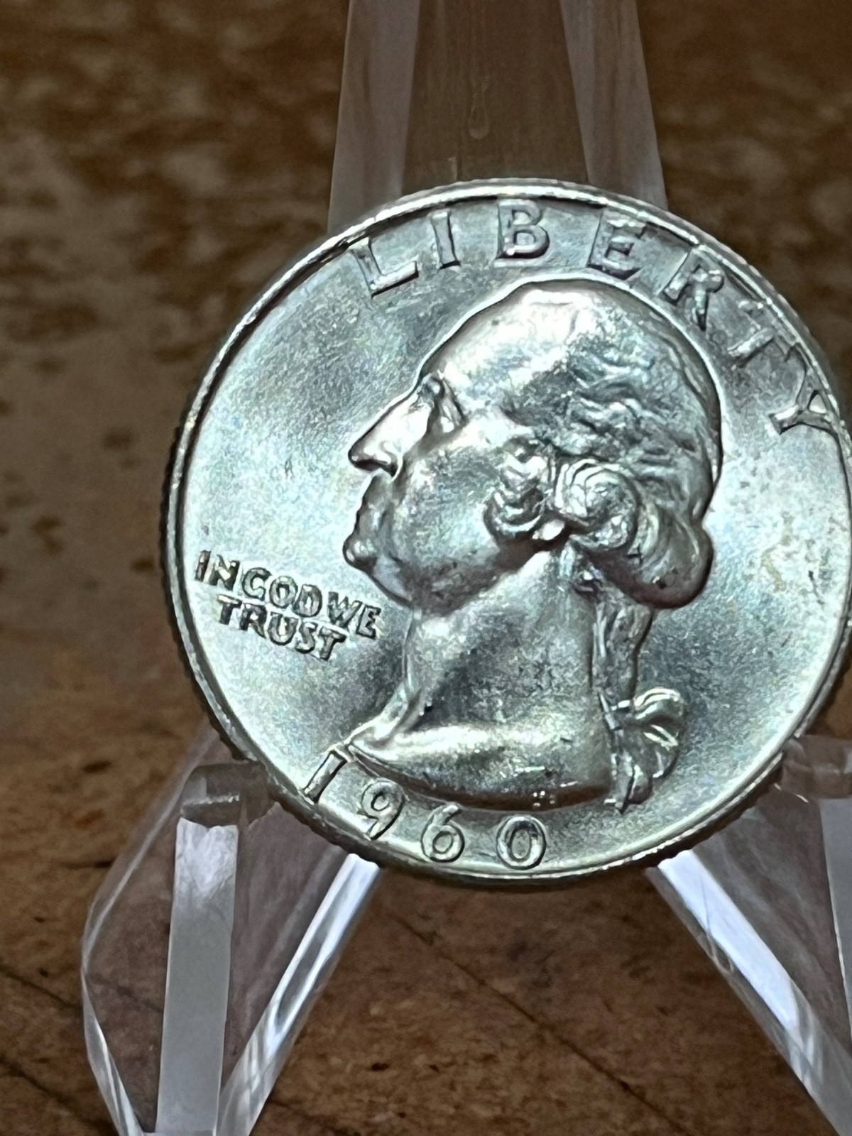 AU/BU 1960-D, Washington Quarter,90% Silver,DDR (D) MINT MARK   # RS3