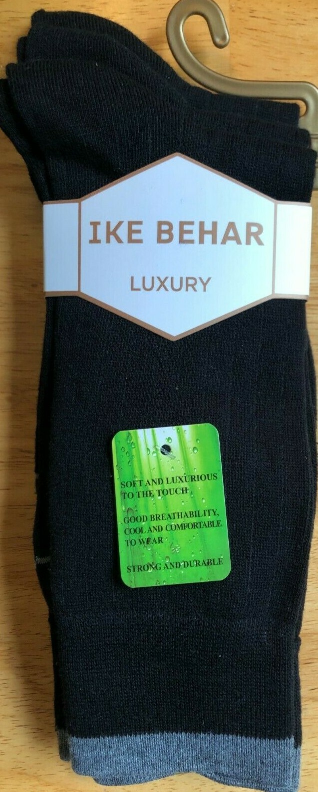 3 PAIRS IKE BEHAR LUXURY MEN'S DRESS Socks Shoe size 7-12 $29.50 RAYON Bamboo