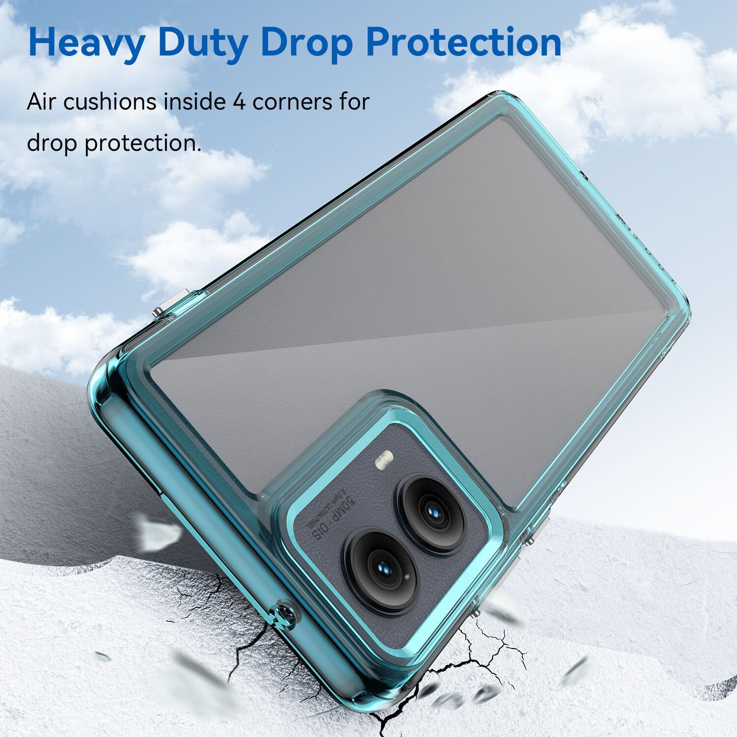 For Motorola Edge (2024) Flexible Shockproof Transparent Clear Back Phone Case