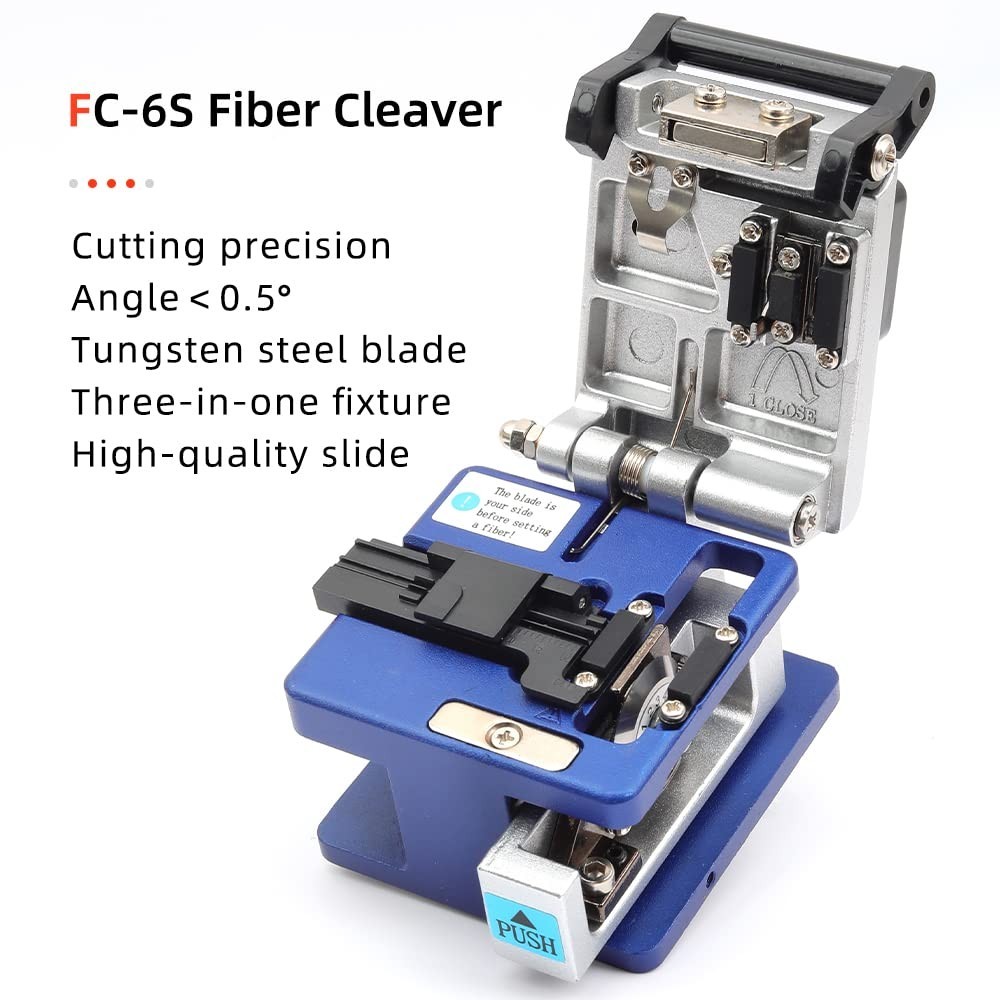 Fiber Optic Termination Tools Kit with Visual Fault Locator, Cleaver, Power Mete