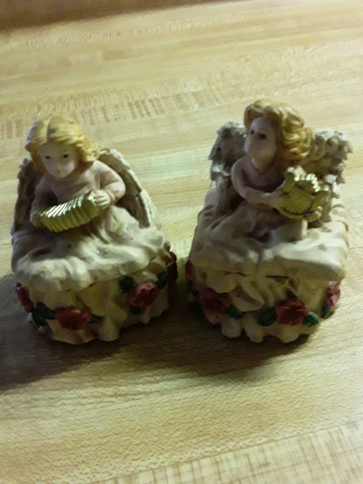 Vintage 2 Small Jars Pearl Painted! Rare!