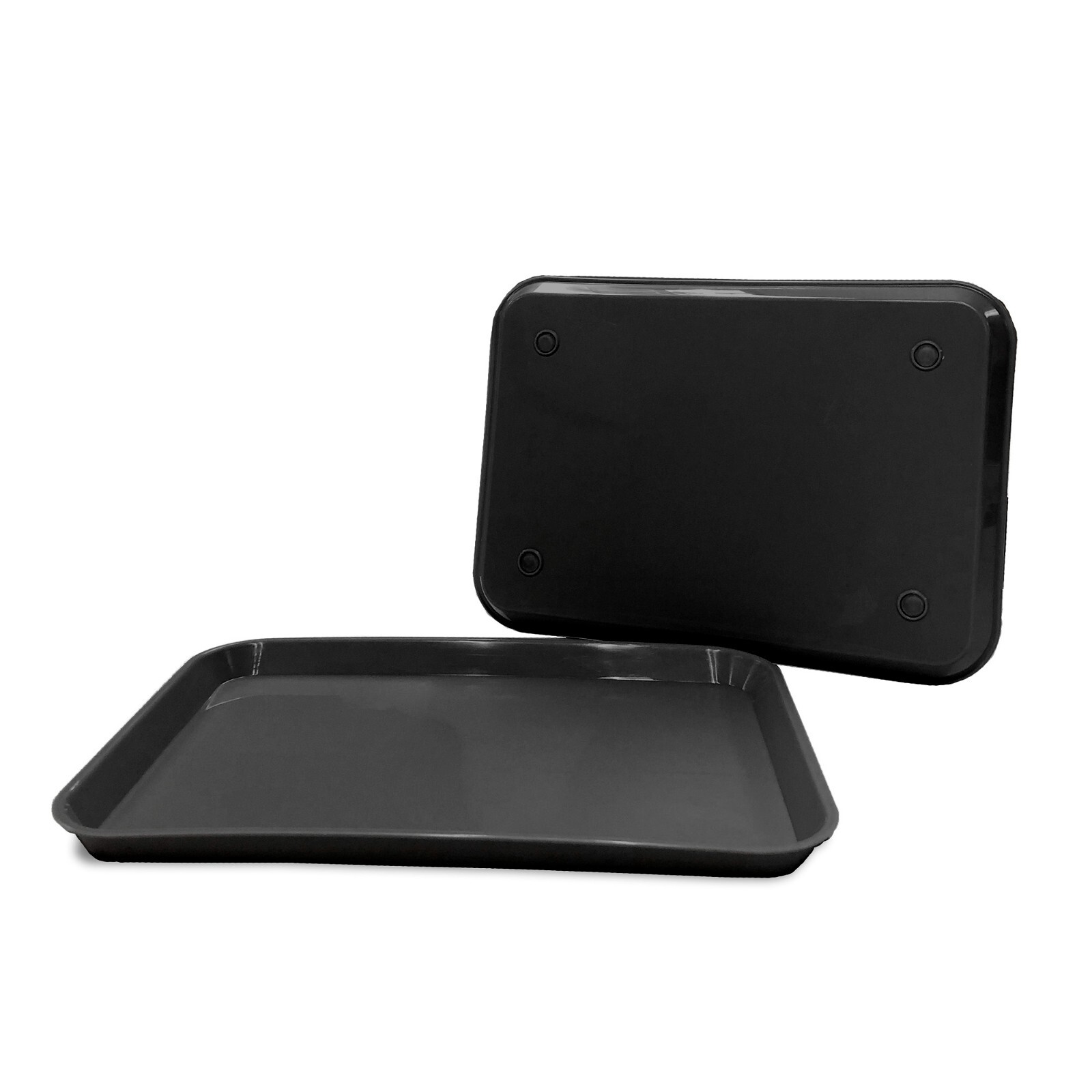 Black Dental Plastic Instrument Tray, Size B Autoclavable Medical 13.25" x 9.75"