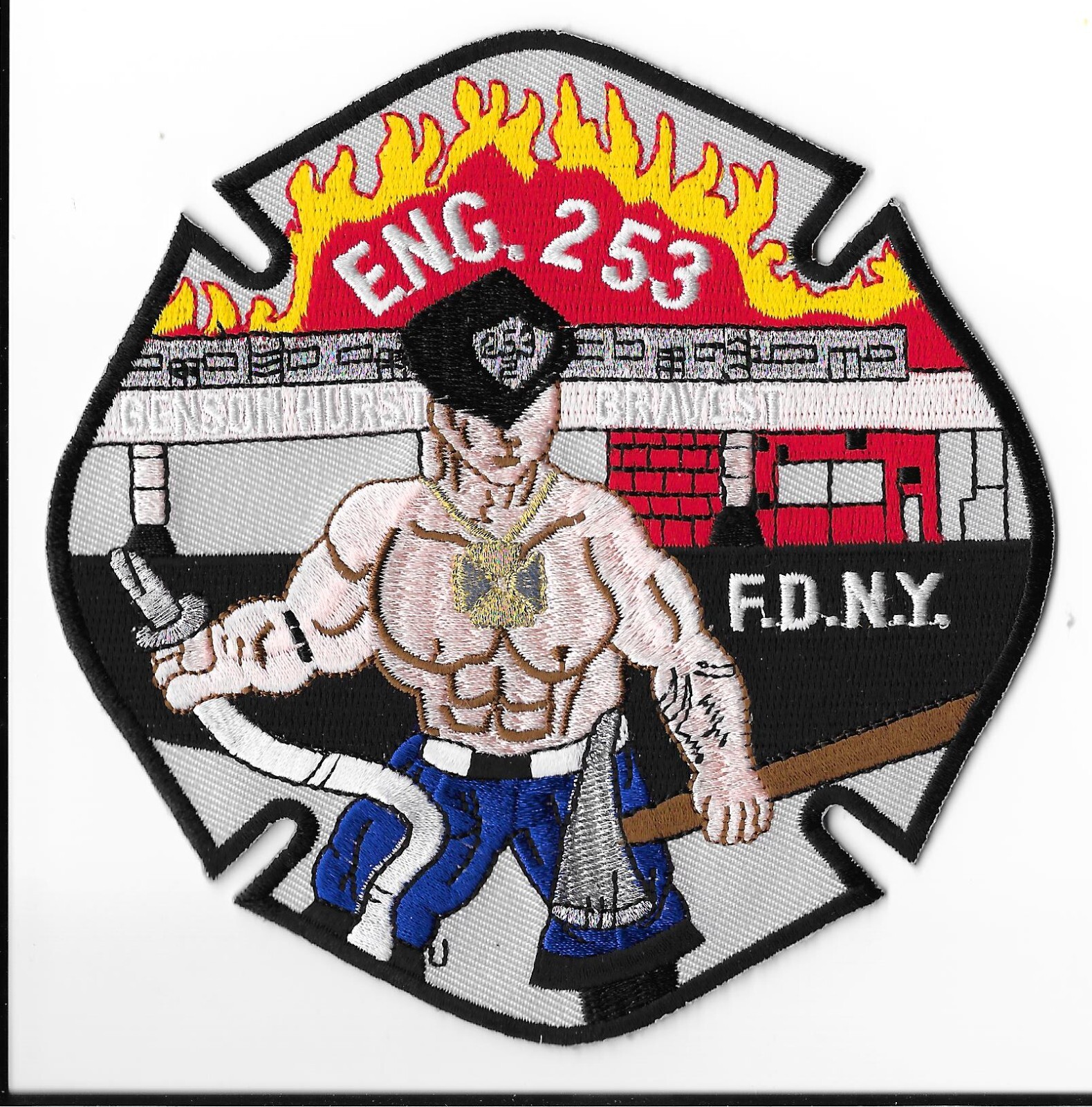 New York Fire Department (FDNY) Engine 253 Bensonhurst's Bravest Patch V3