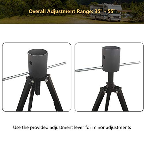 King Pin Adjustable Tripod 5th Wheel Stabilizer, Fifth Stabilizer Tripod Jack