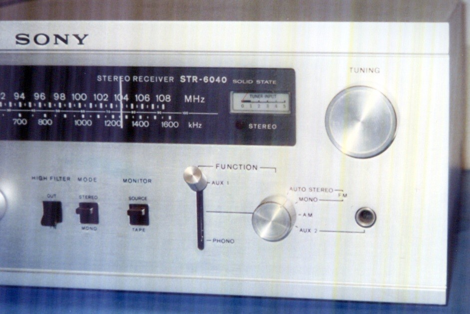 Sony Model STR-6040 AM FM Stereo Receiver Tested Works