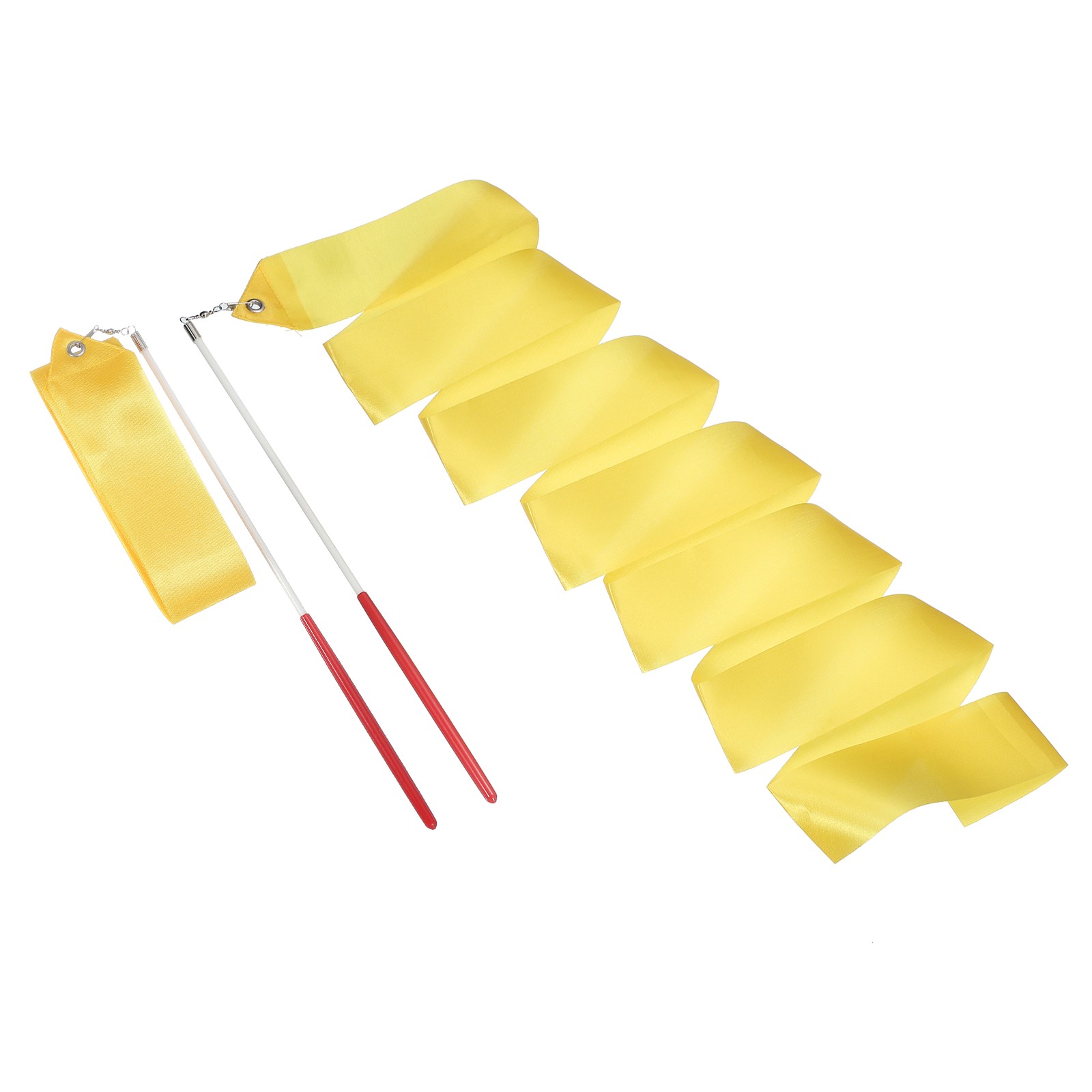 2 ribbons for 200cm with chopsticks, yellow