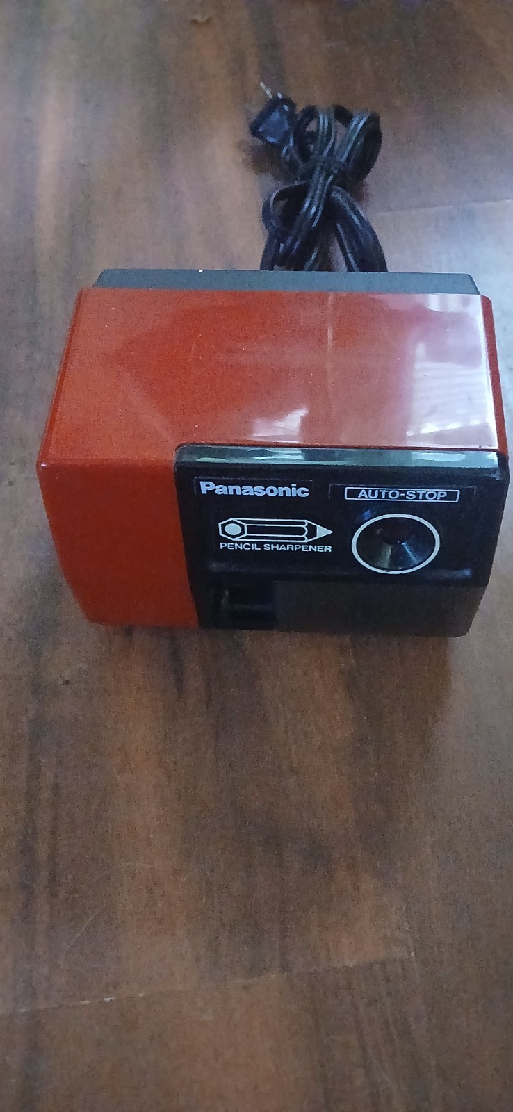 Panasonic KP-123 Electric Pencil Sharpener Auto Stop Vintage Japan Red Desk Work