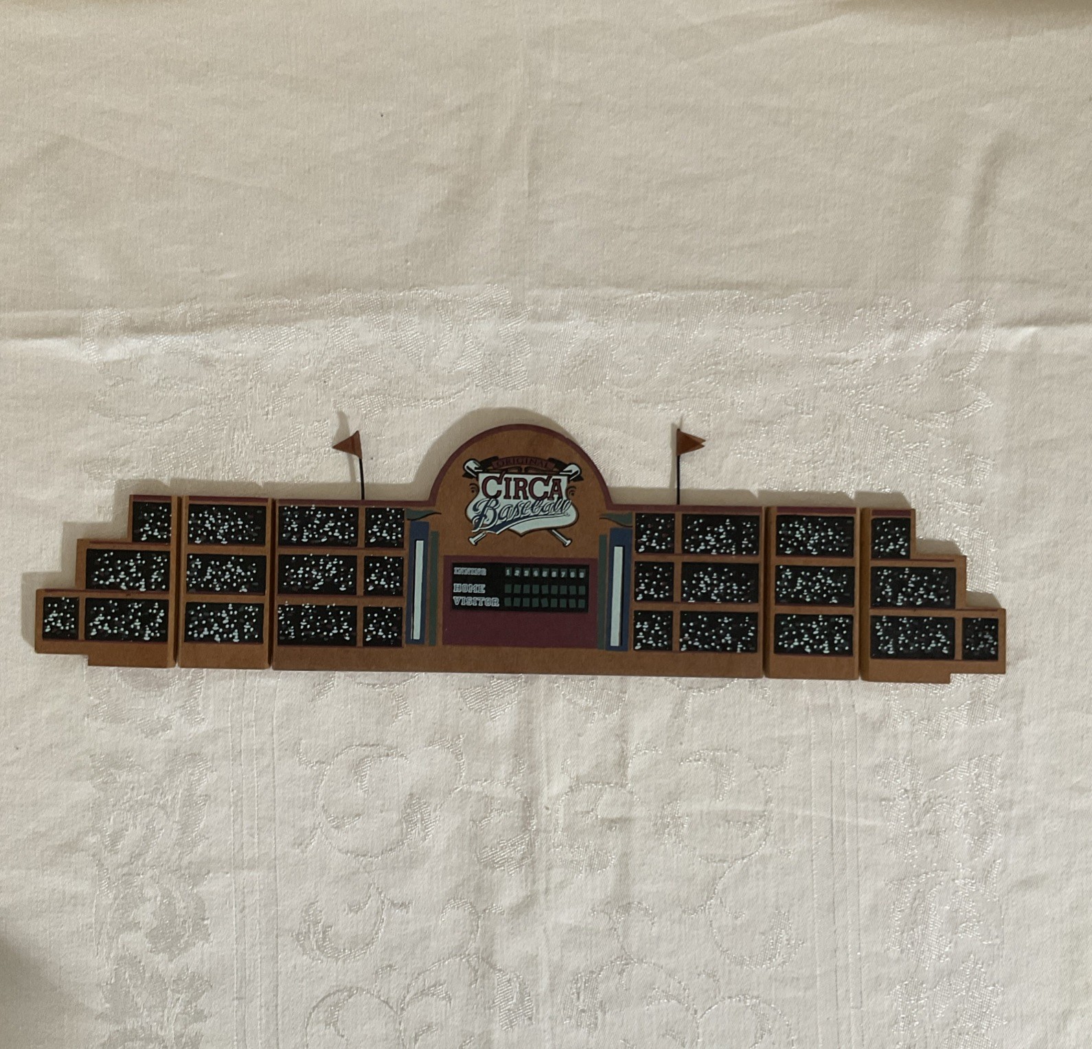 Vintage Circa Baseball Tabletop Pinball Backdrop Man Cave Home Bar Arcade Decor
