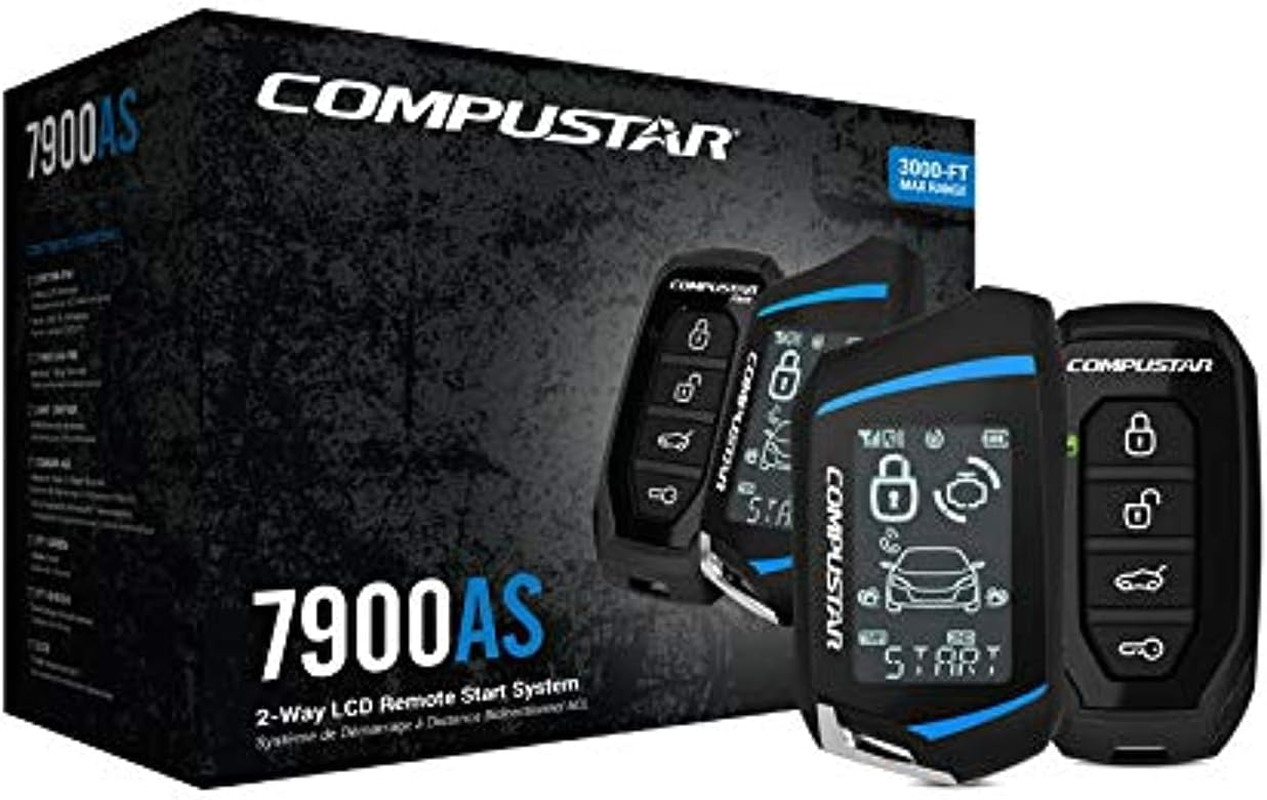CS7900-AS All-In-One 2-Way Remote Start and Alarm Bundle W/ 3000 Feet