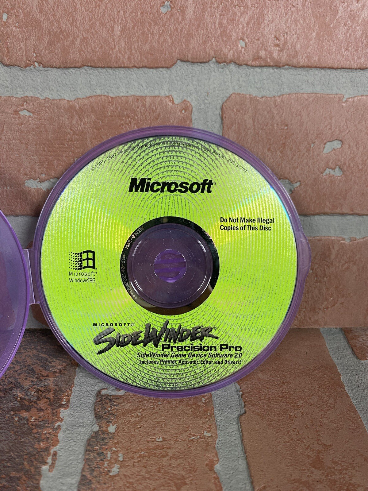 Microsoft SideWinder Precision Pro Game Device Software 2.0 Driver PC CD-ROM