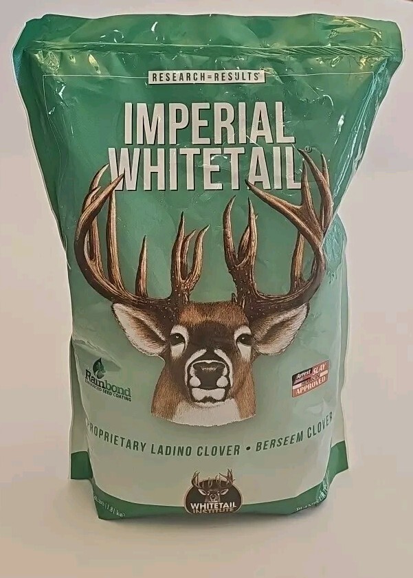 Whitetail Institute Imperial Clover Deer Food Plot Seed for Spring or Fall 4lbs