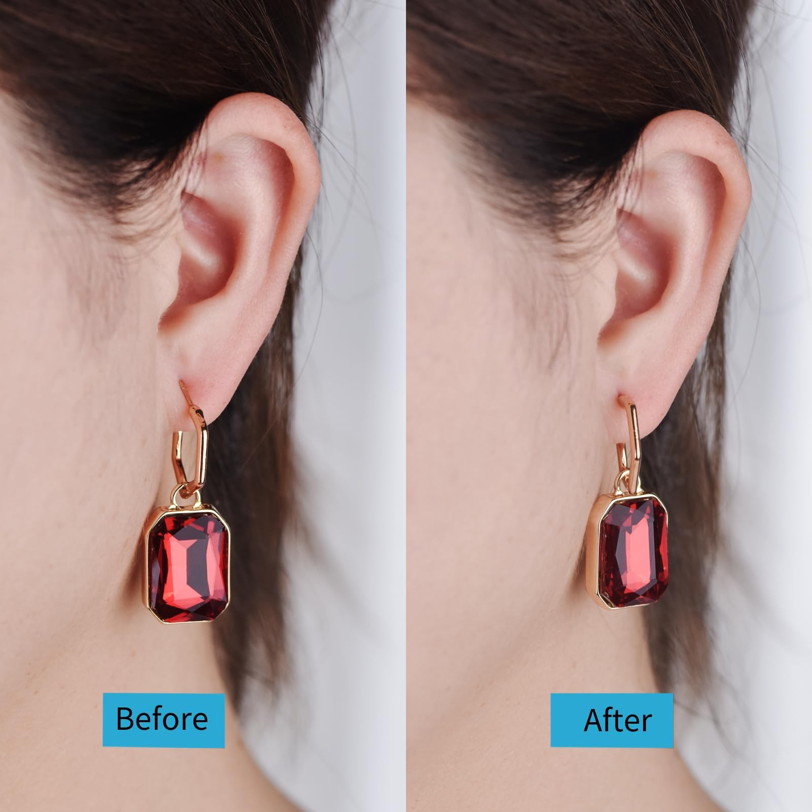 Earring Backs for Droopy Ears, Durable U Shape-Rackets Earring Lifter Backs f...