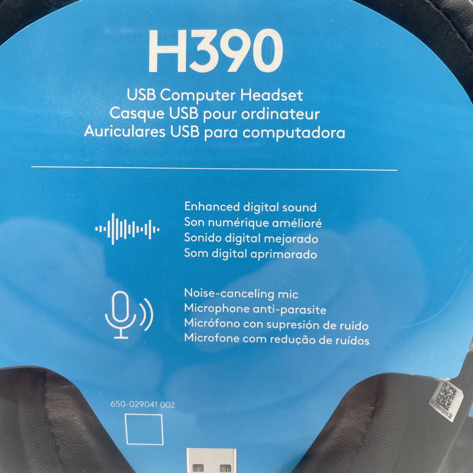 Logitech H390 Black Over the Ear USB Headset