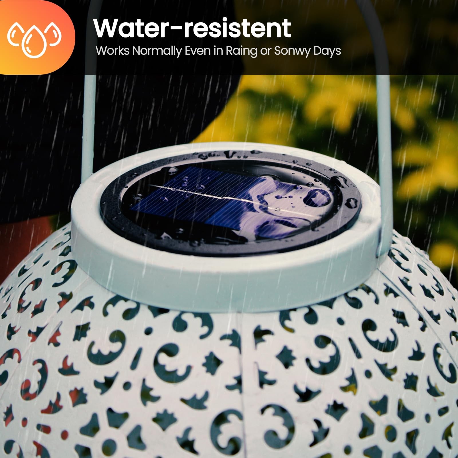 4-Pack Solar Light Replacement Top Waterproof LED Parts for Outdoor Garden