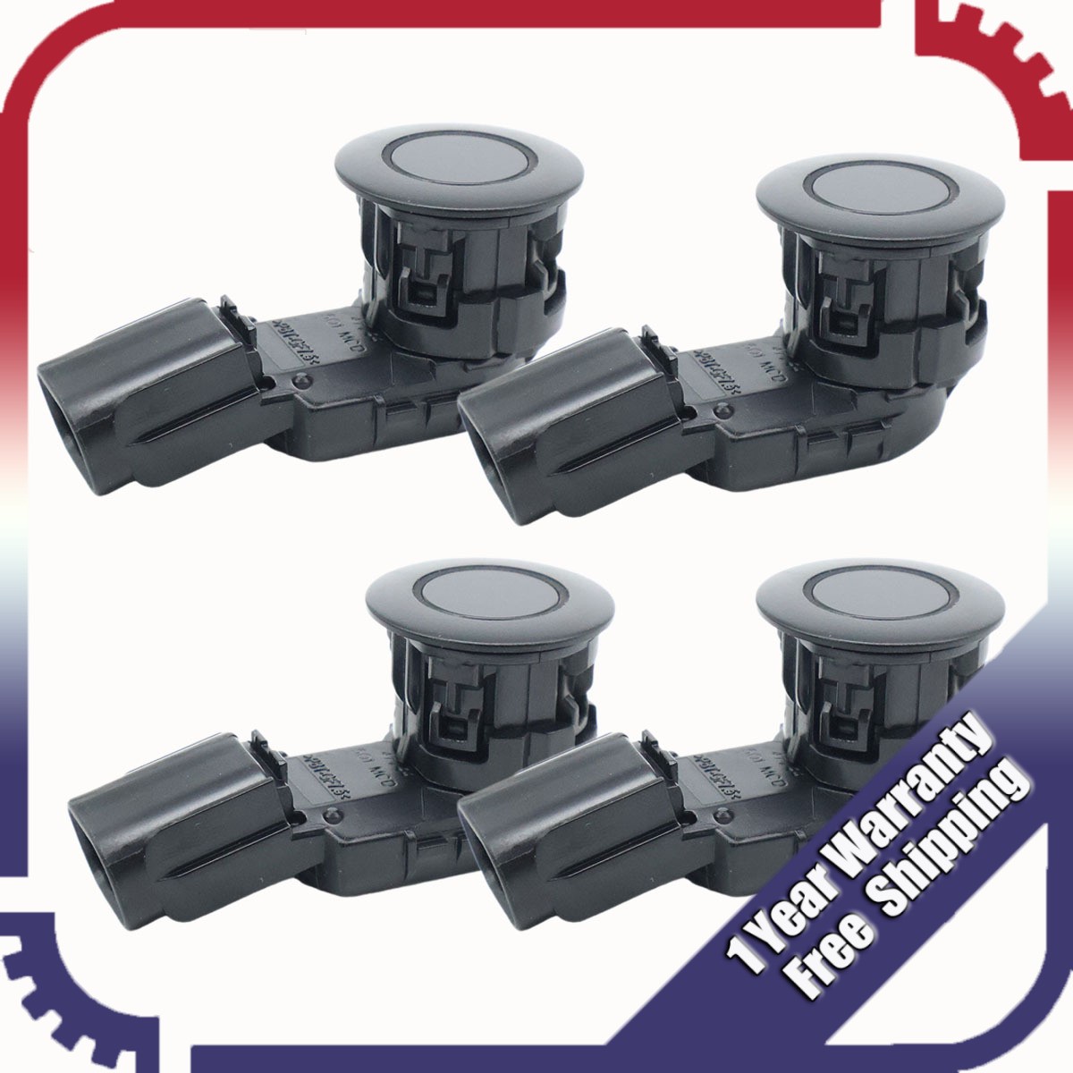 4X Ultrasonic Parking Sensor for 2015-2019 Toyota Sequoia / 2016-2018 RAV4