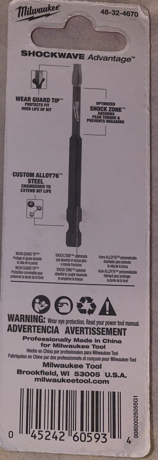 MILWAUKEE Shockwave Impact Duty 3-1/2 in. #1 Square Tip (2-Pack)