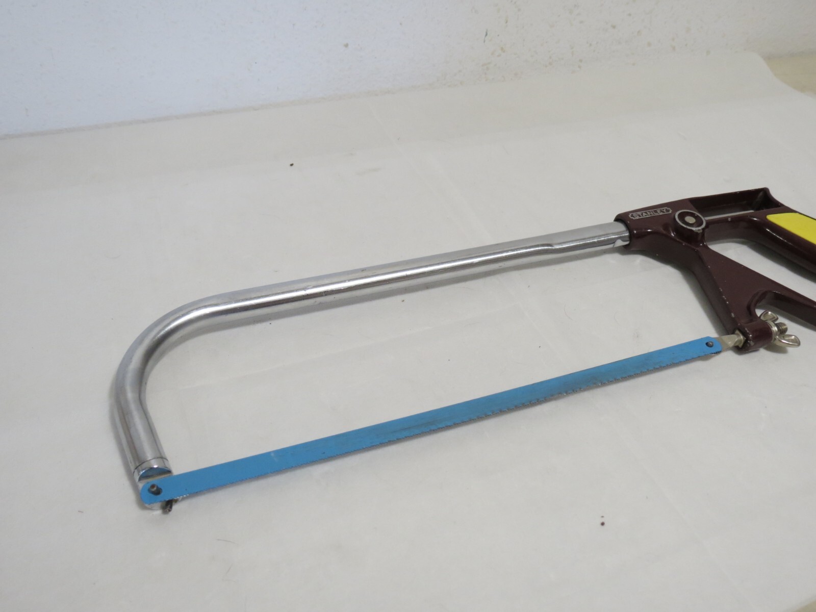 Vintage Stanley No. 408 Hacksaw Push Button Adjustment Nice Condition
