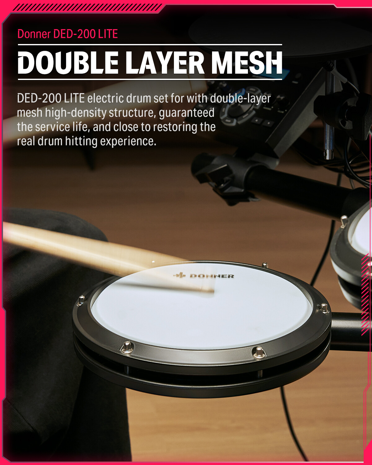 🥁 Donner DED-200 Lite Electric Drum Set