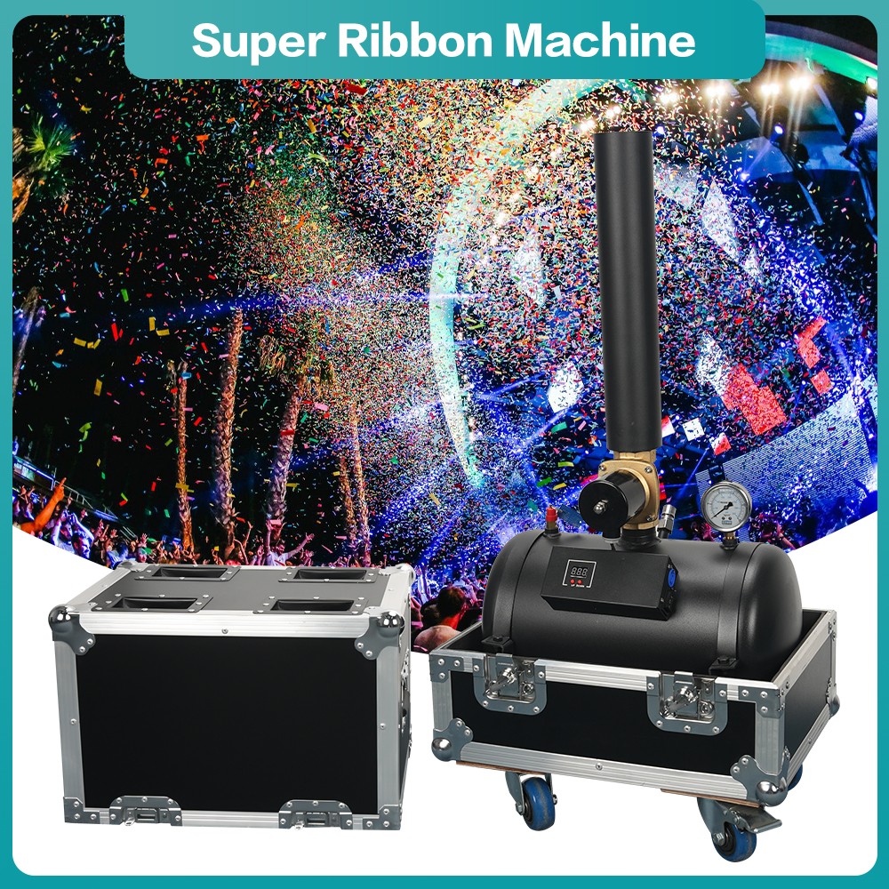 DMX Co2 Confetti Machine Confetti Blower Machine Remote for Celebration w/Case