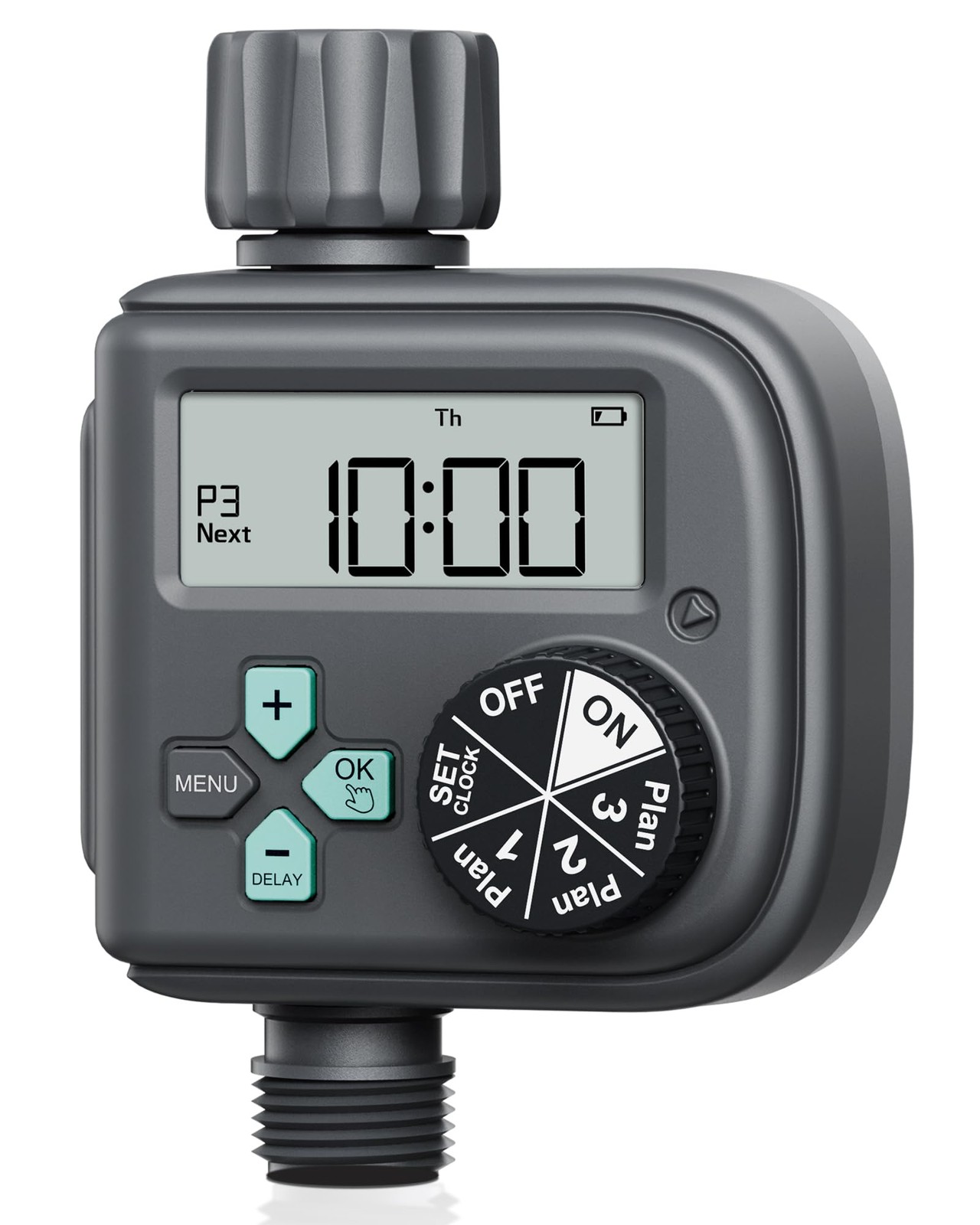 RAINPOINT SPRINKLER TIMER WITH 3 INDEPENDENT PROGRAMS HOSE TIMER IT517P - Green