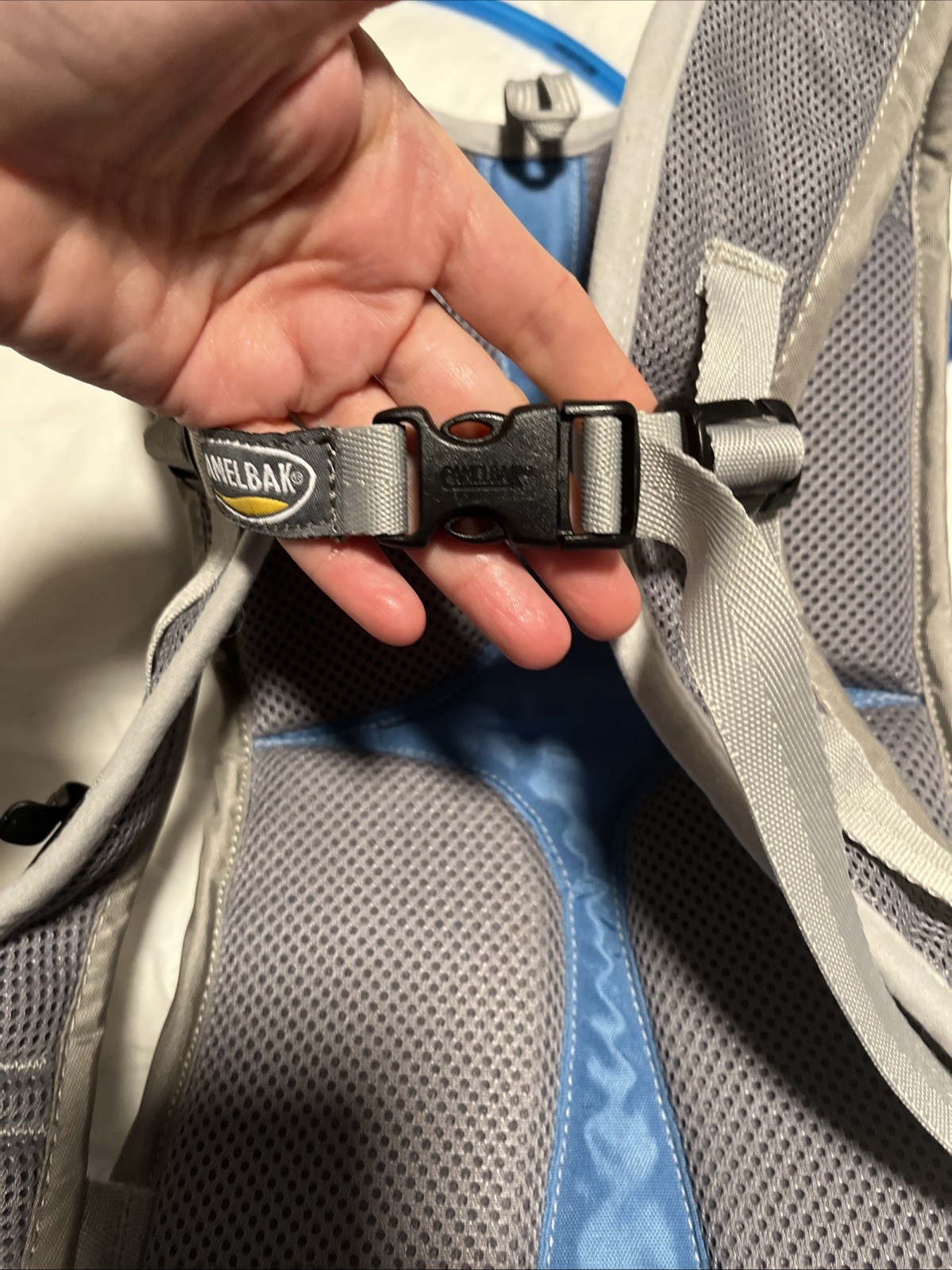 Camelbak Padded Hydration Pack, Dream Blue Backpack Pockets