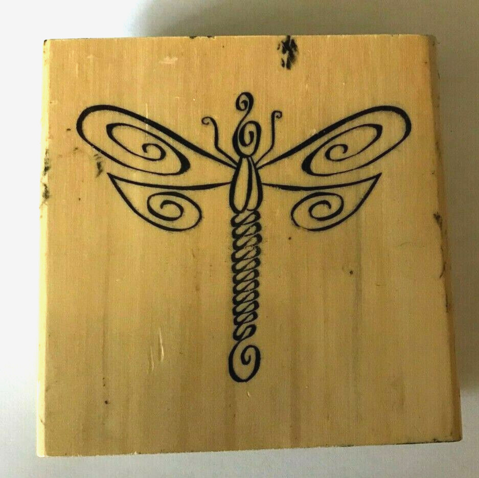 Wood/Rubber Stamp Dragon Fly Bug