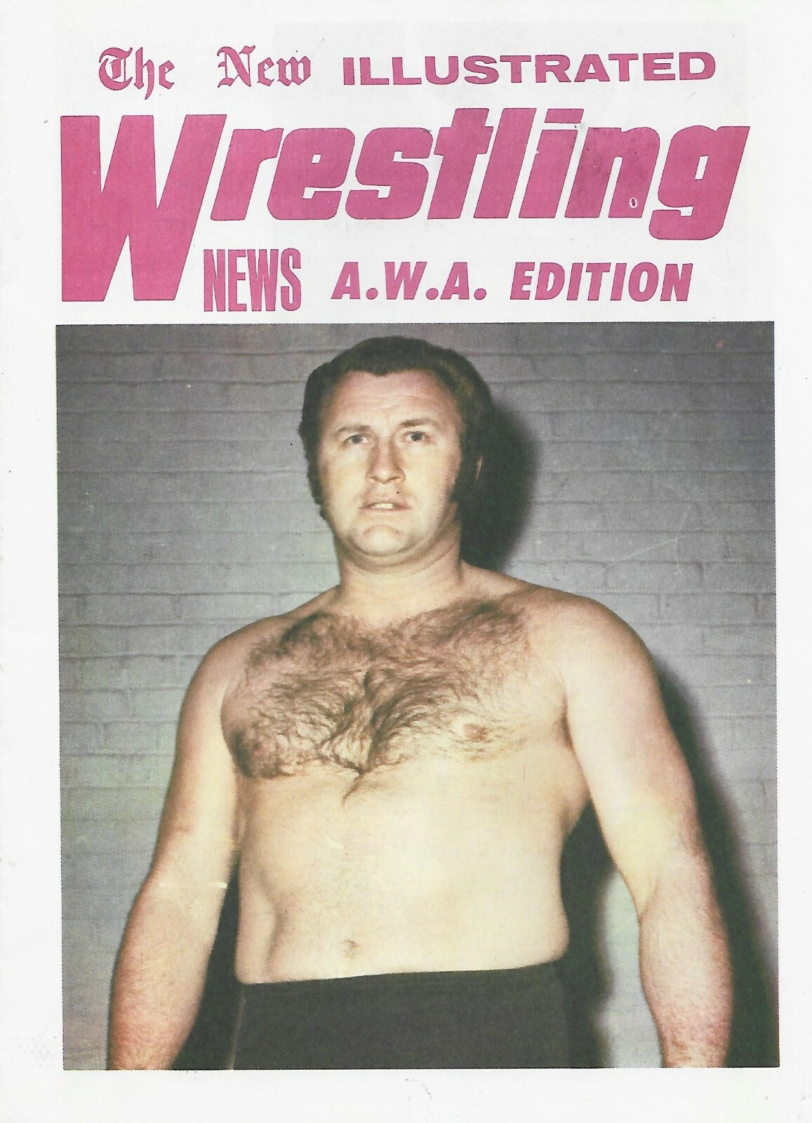 1971 WRESTLING NEWS PROGRAM AWA BOCKWINKEL GAGNE VACHON SNYDER BASTIEN NICCOLI