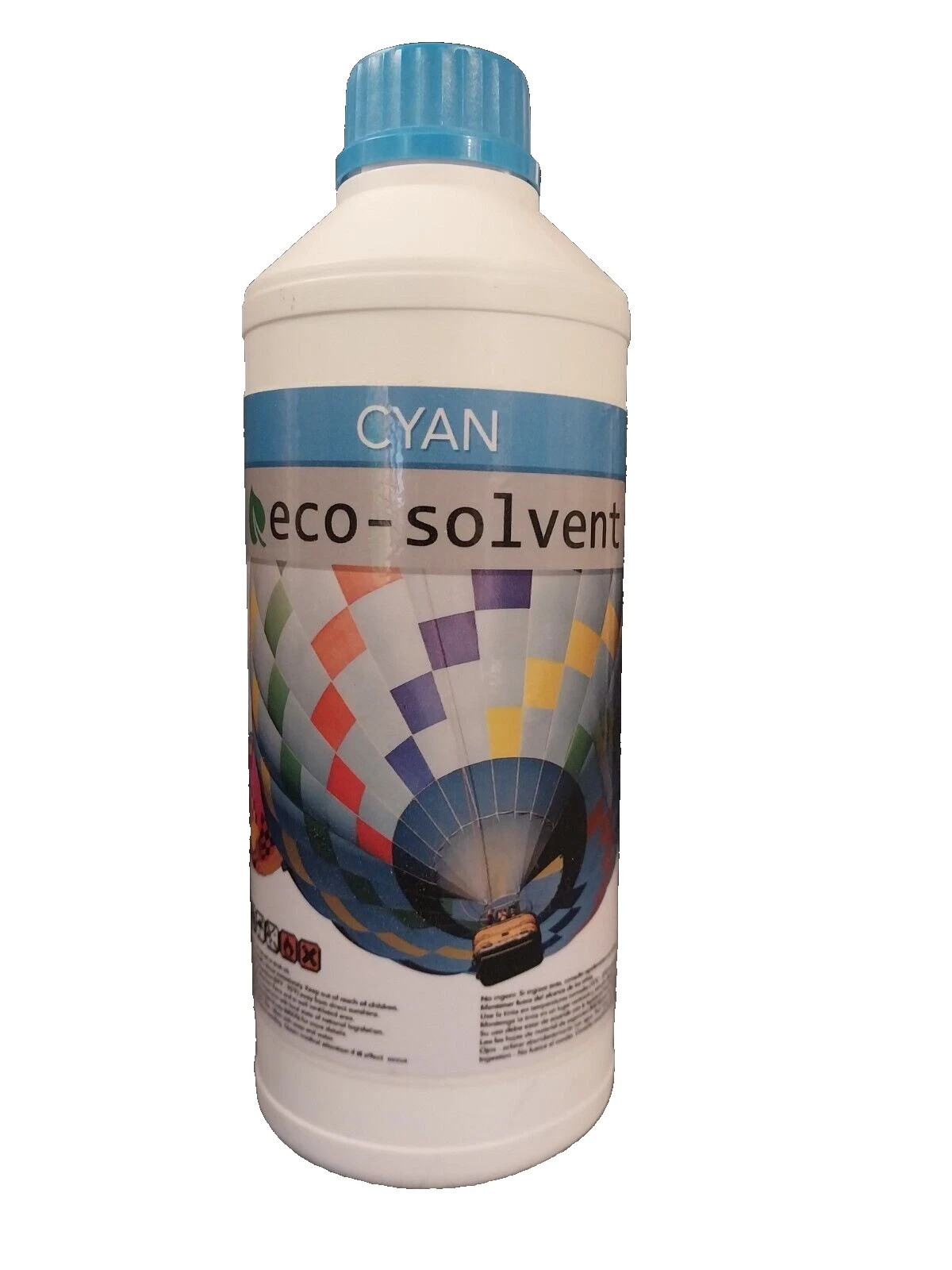 CYAN Eco-Solvent Ink for Roland, Mutoh, Mimaki - 1 L